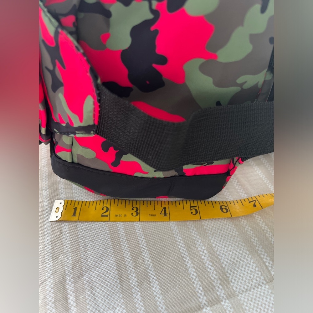 Badgley Mischka Pink Camo Nylon Backpack - Picture 8 of 10